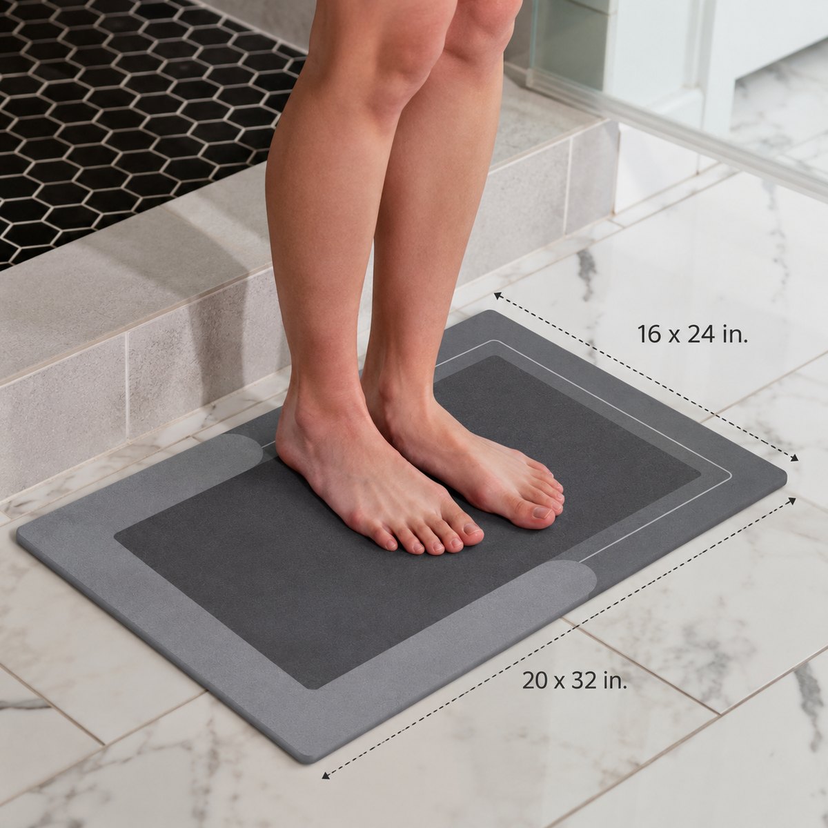 DeluxeDry™ Rectangle Bath Mat